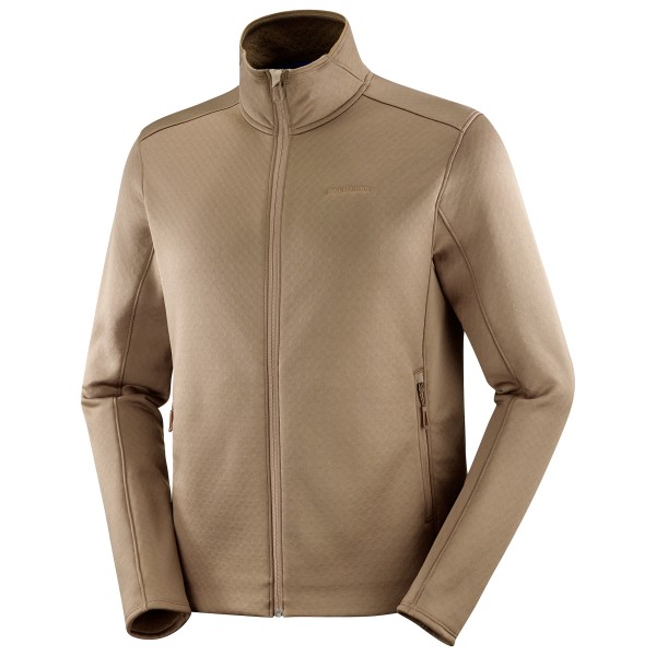 Salomon - Sntial Midfleece Full Zip - Fleecejacke Gr L beige von Salomon