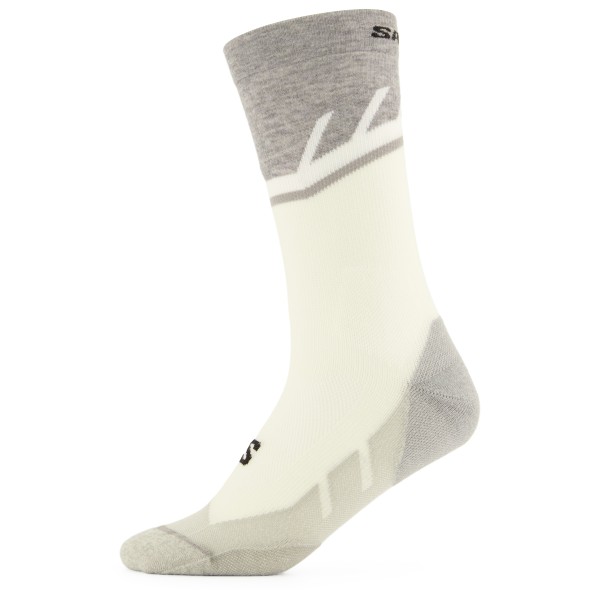 Salomon - Speedcross Crew - Laufsocken Gr 42-44 weiß/grau von Salomon