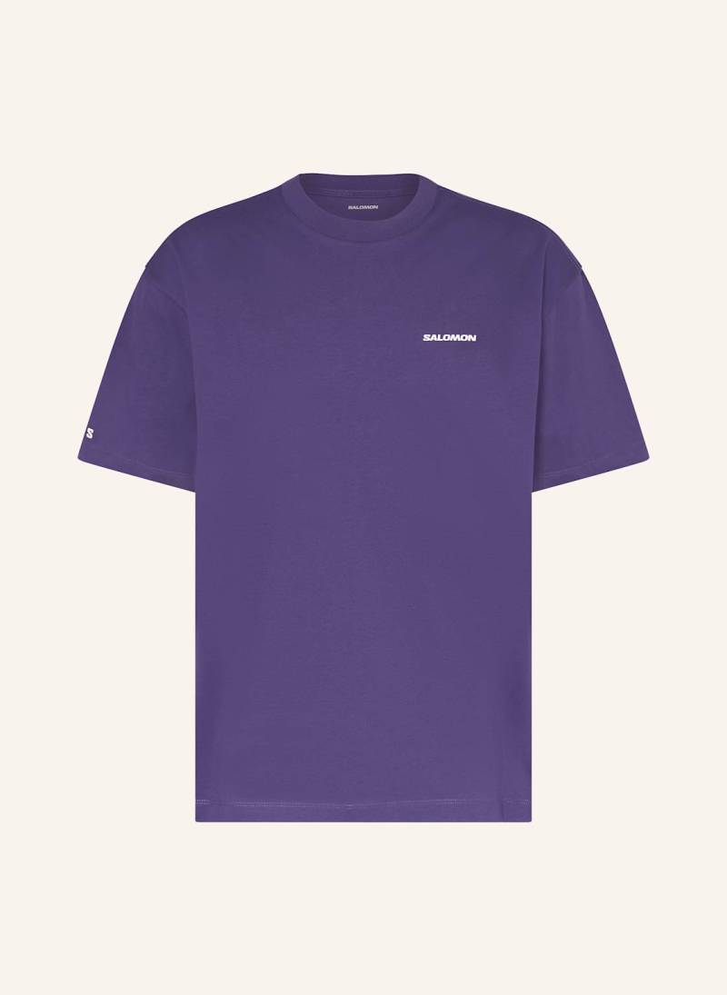 Salomon T-Shirt Logo Rx lila Salomon T-Shirt Logo Rx lila von Salomon