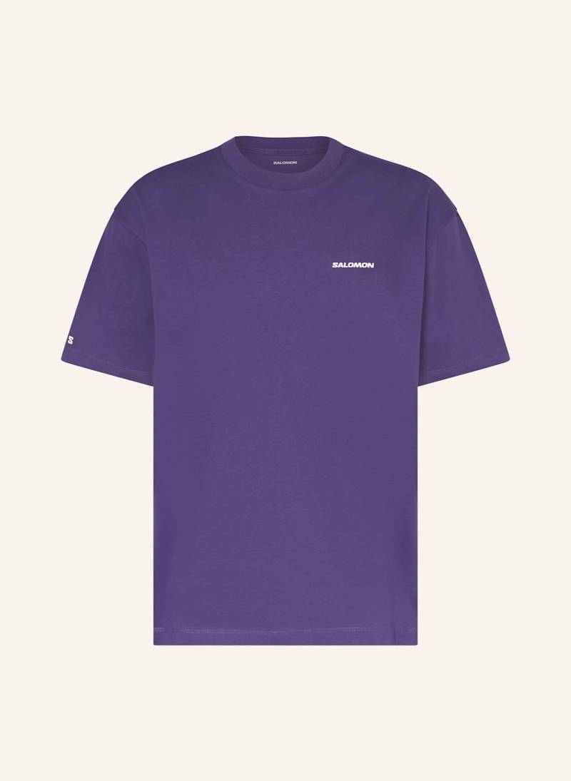 Salomon T-Shirt Logo Rx lila von Salomon