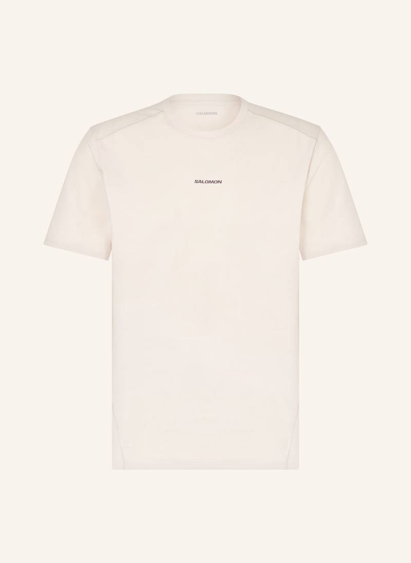 Salomon T-Shirt Trackline beige von Salomon