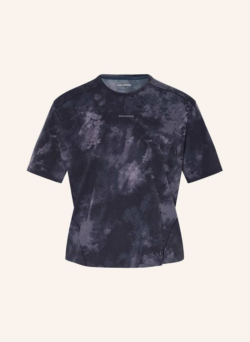 Salomon T-Shirt Trackline blau von Salomon