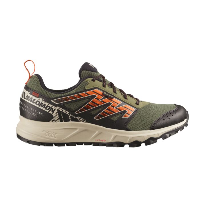 Salomon Wander Low GTX Trailrunning-Schuh für Herren olive, 42.5 von Salomon