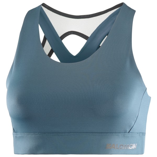 Salomon - Women's Cross Run Bra - Sport-BH Gr S;XS blau/grau;grau;grün von Salomon