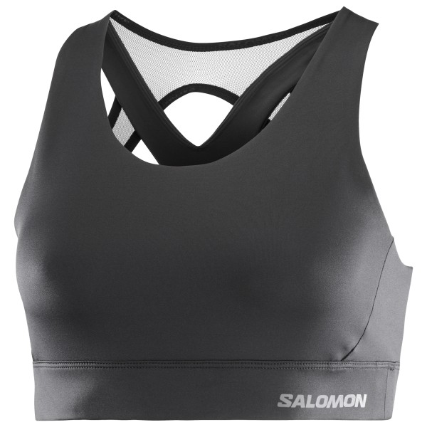 Salomon - Women's Cross Run Bra - Sport-BH Gr L grau von Salomon