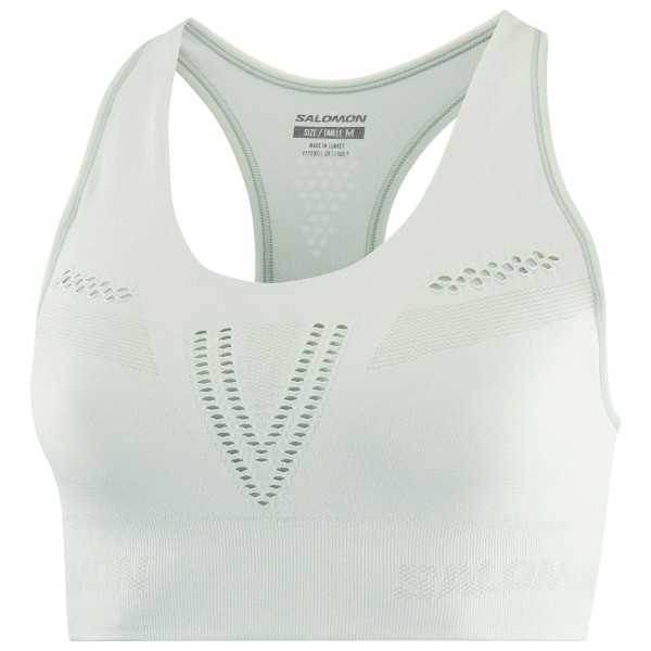 Salomon - Women's Elevate Move'on Bra - Sport-BH Gr S grau/weiß von Salomon