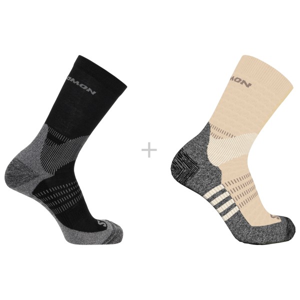 Salomon - X Ultra Access Crew 2-Pack - Wandersocken Gr 36-38 beige von Salomon