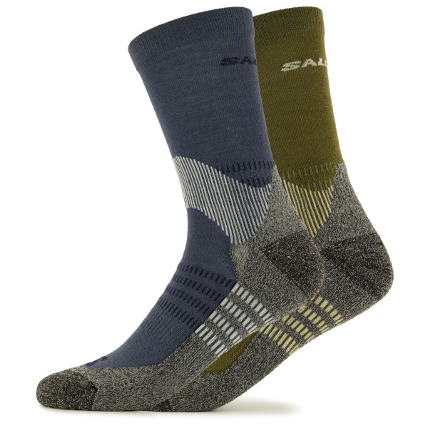 Salomon - X Ultra Access Crew 2-Pack - Wandersocken Gr 36-38 oliv von Salomon