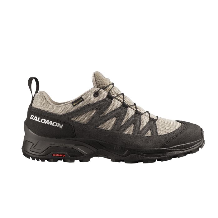 Salomon X Ward Leather GTX Outdoor- und Wanderschuh für Herren khaki, 44.5 von Salomon