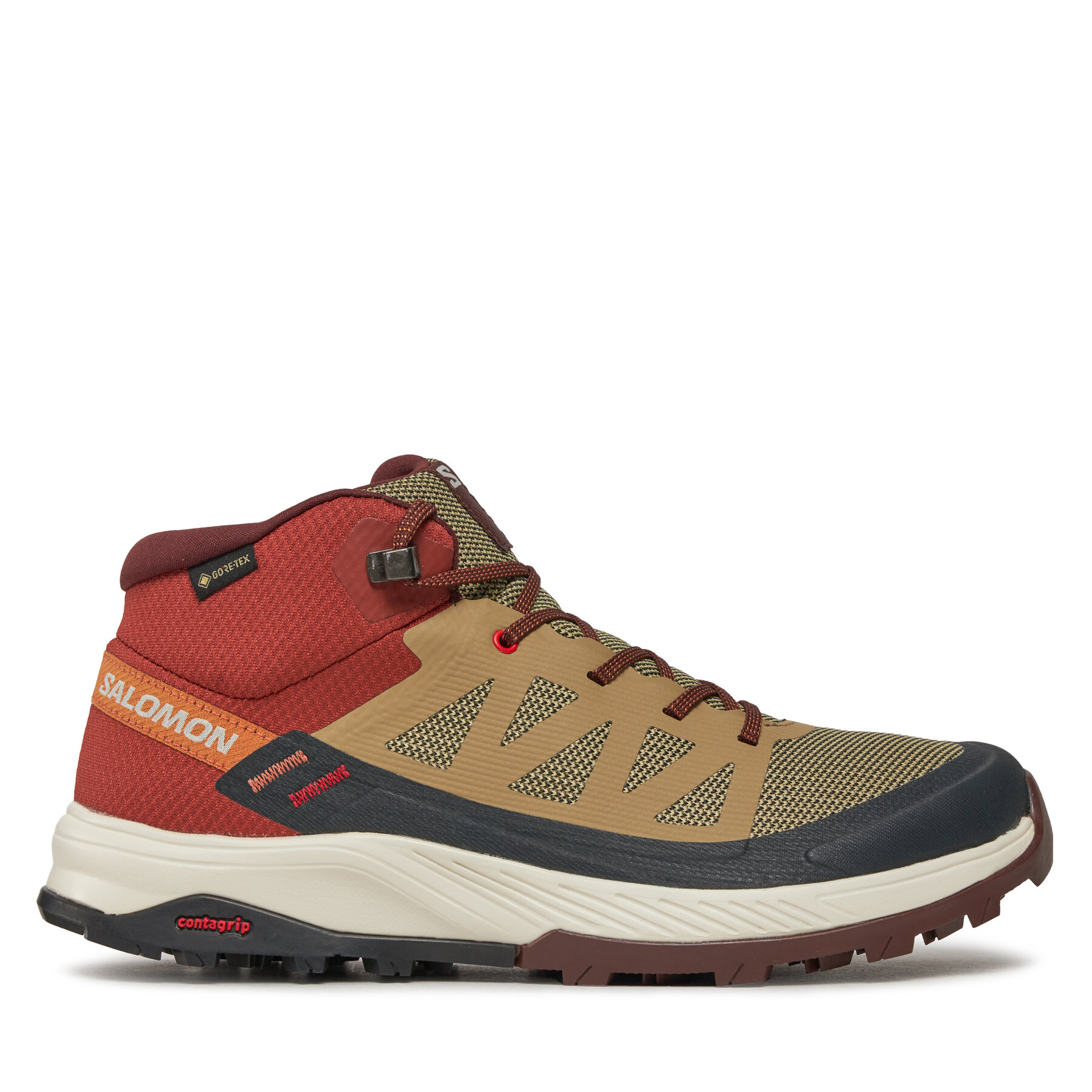 Trekkingschuhe Salomon Outrise Mid Gtx L47143700 Braun von Salomon