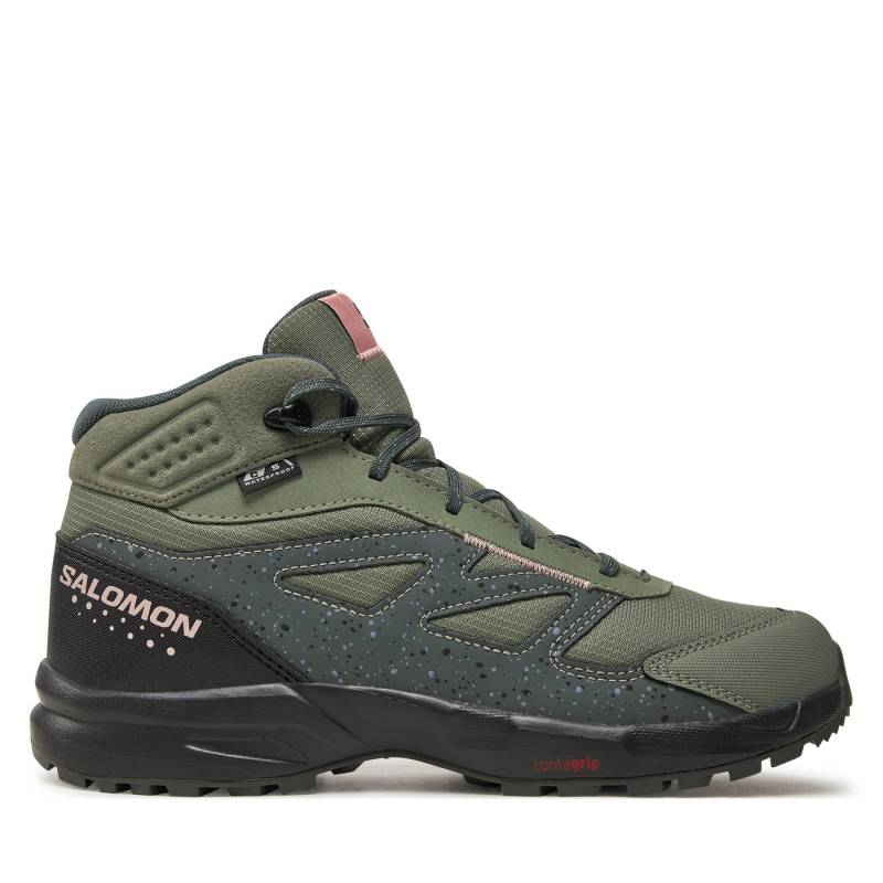 Trekkingschuhe Salomon Outway Mid Climasalomon™ Waterproof L47561700 Grün von Salomon