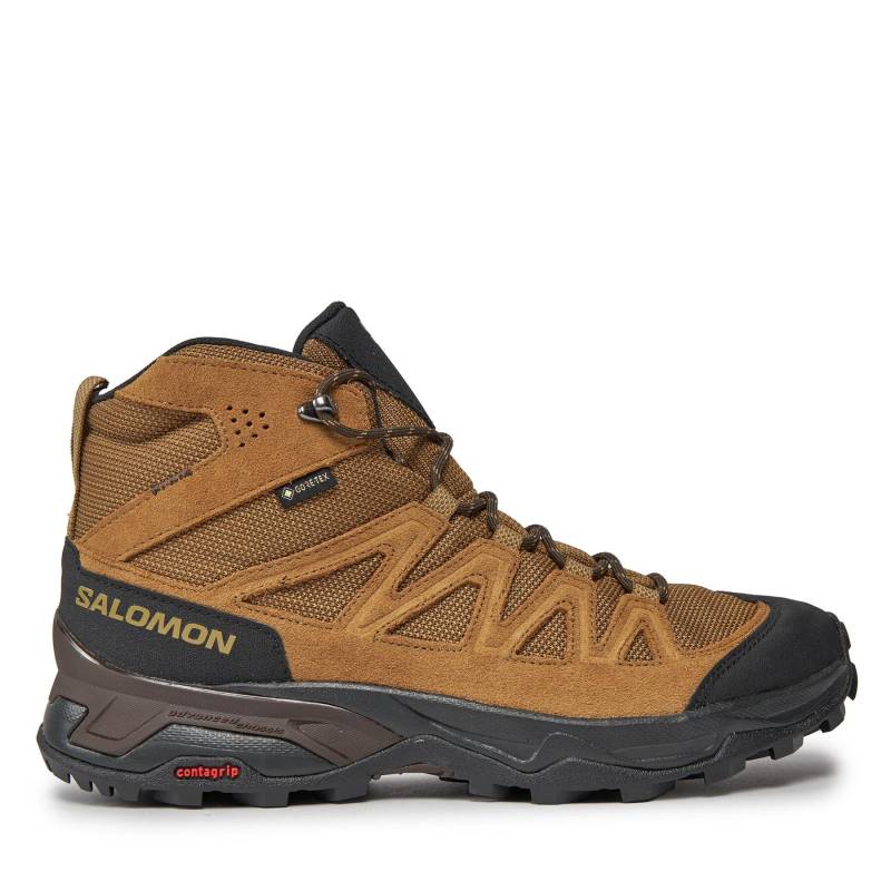 Trekkingschuhe Salomon X Ward Leather Mid GORE-TEX L47181800 Braun von Salomon