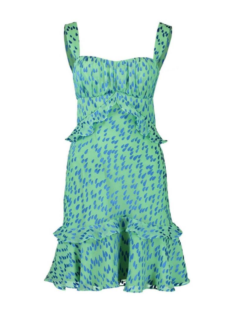 Saloni Chandra abstract-pattern mini dress - Green von Saloni