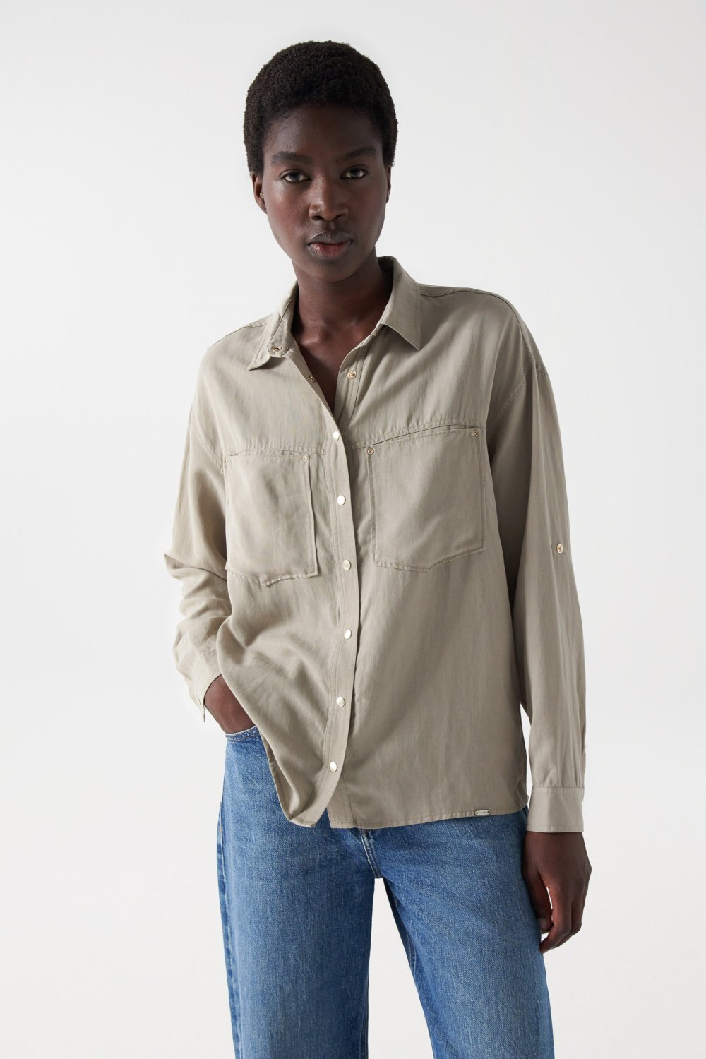 Salsa Jeansbluse »Jeanshemden Shirt Regular In Tencel« Salsa Jeansbluse »Jeanshemden Shirt Regular In Tencel« von Salsa