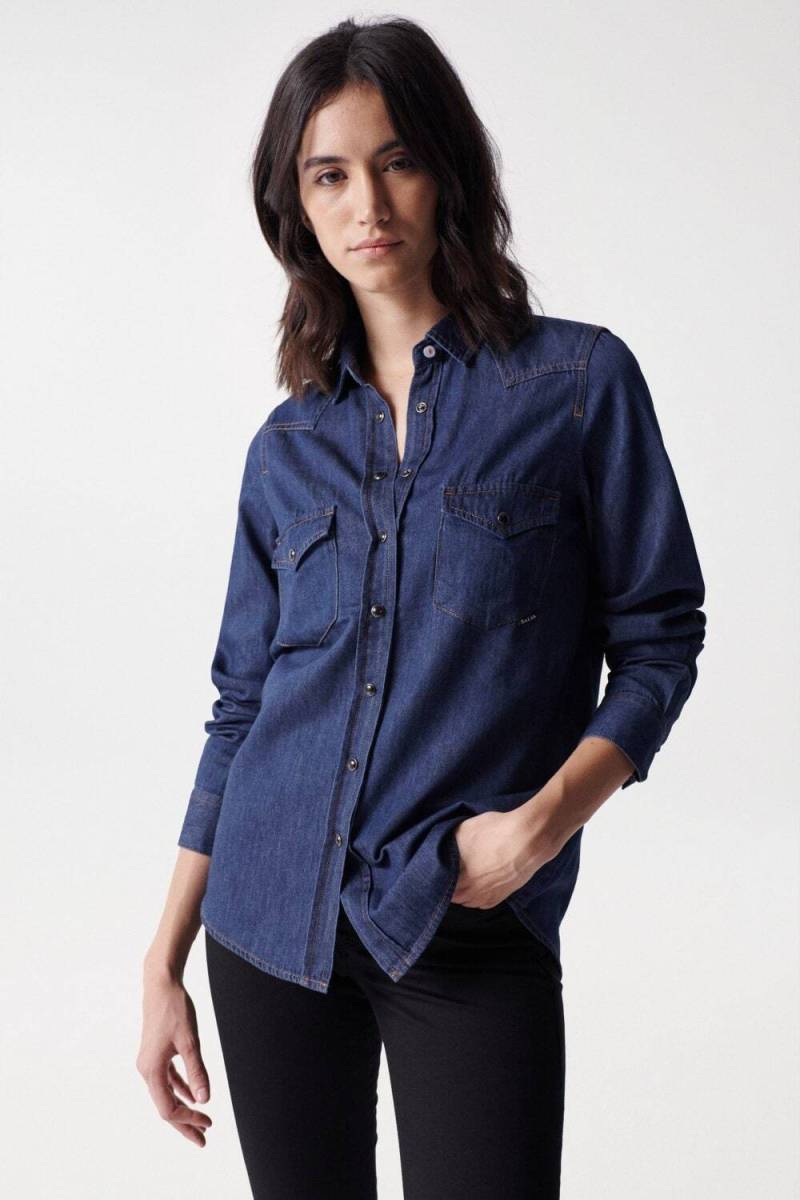 Salsa Jeansbluse »Salsa Jeans Jeanshemden Denim Shirt« von Salsa