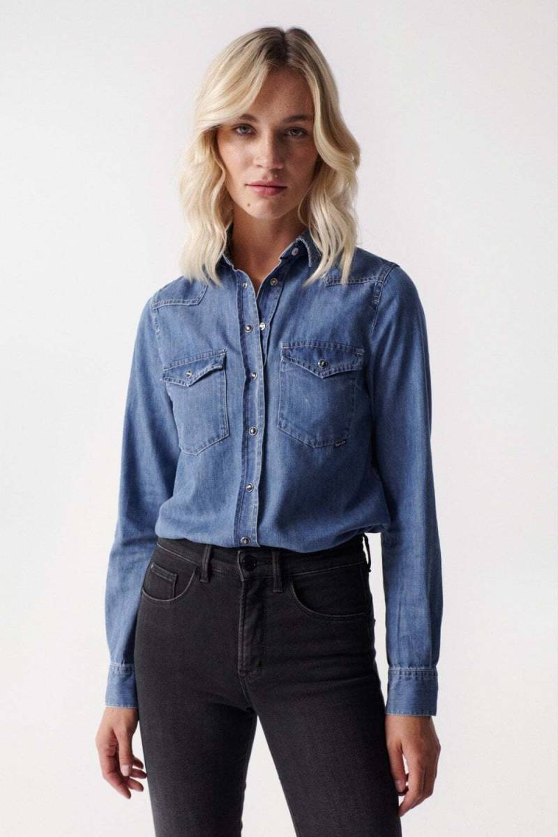 Salsa Jeansbluse »Salsa Jeans Jeanshemden Denim Shirt« von Salsa