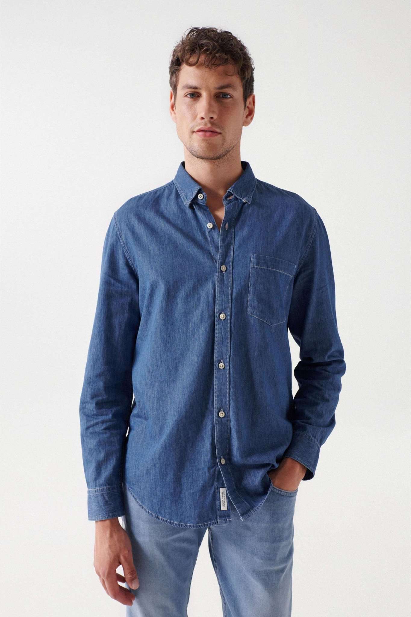 Salsa Jeanshemd »Jeanshemden Denim Shirt« von Salsa