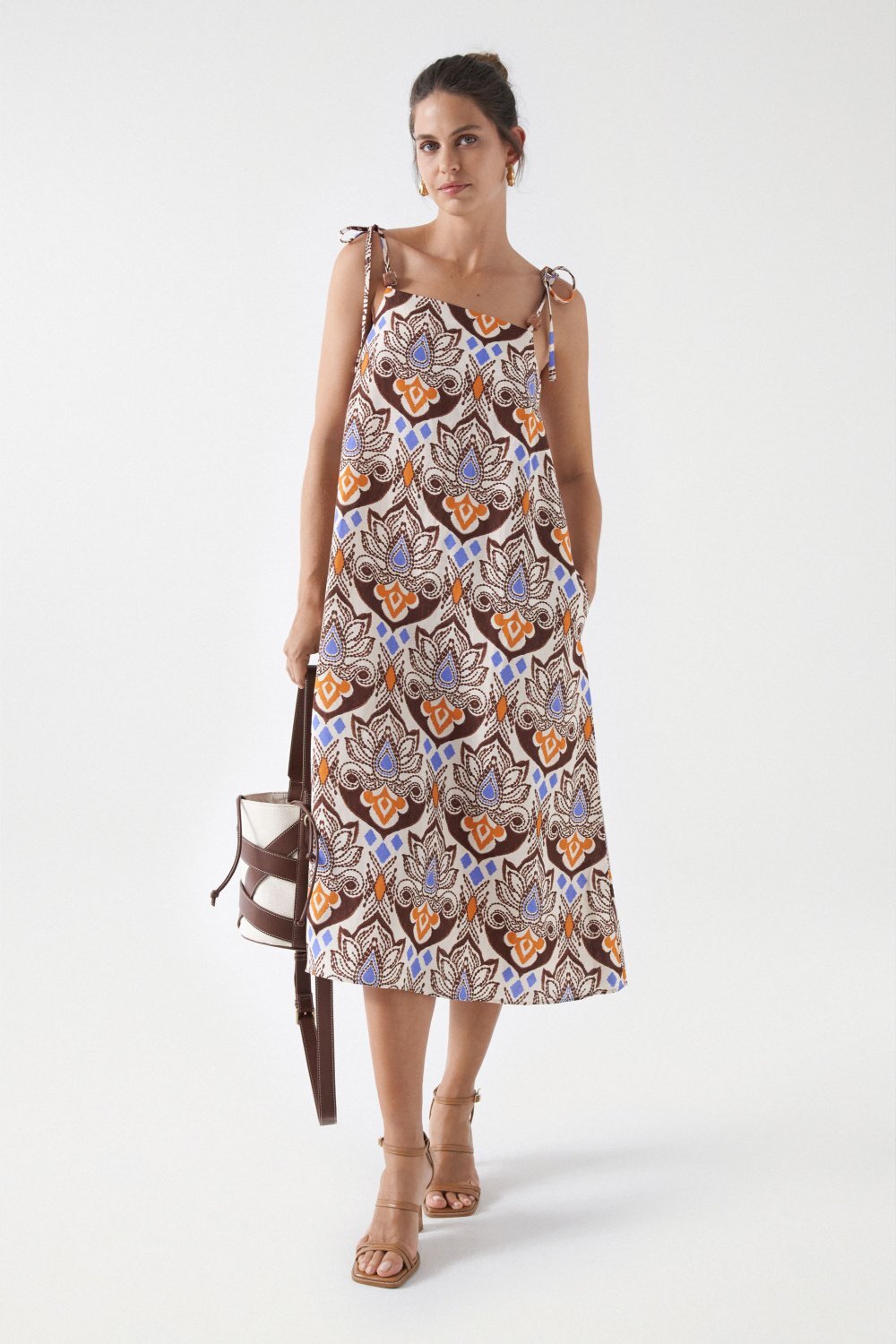 Salsa Midikleid »Salsa Jeans Kleider Printed Linen Midi Dress« Salsa Midikleid »Salsa Jeans Kleider Printed Linen Midi Dress« von Salsa