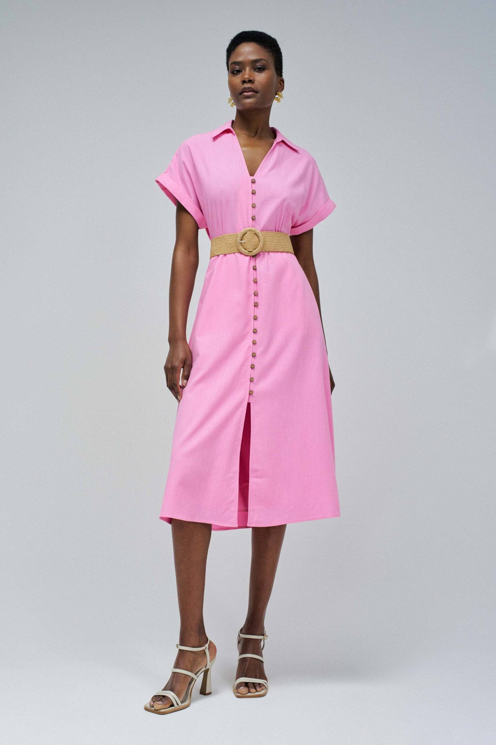 Salsa Midikleid »Salsa Jeans Midikleid Linen Shirt Dress With Front Buttoned Belt« Salsa Midikleid »Salsa Jeans Midikleid Linen Shirt Dress With Front Buttoned Belt« von Salsa