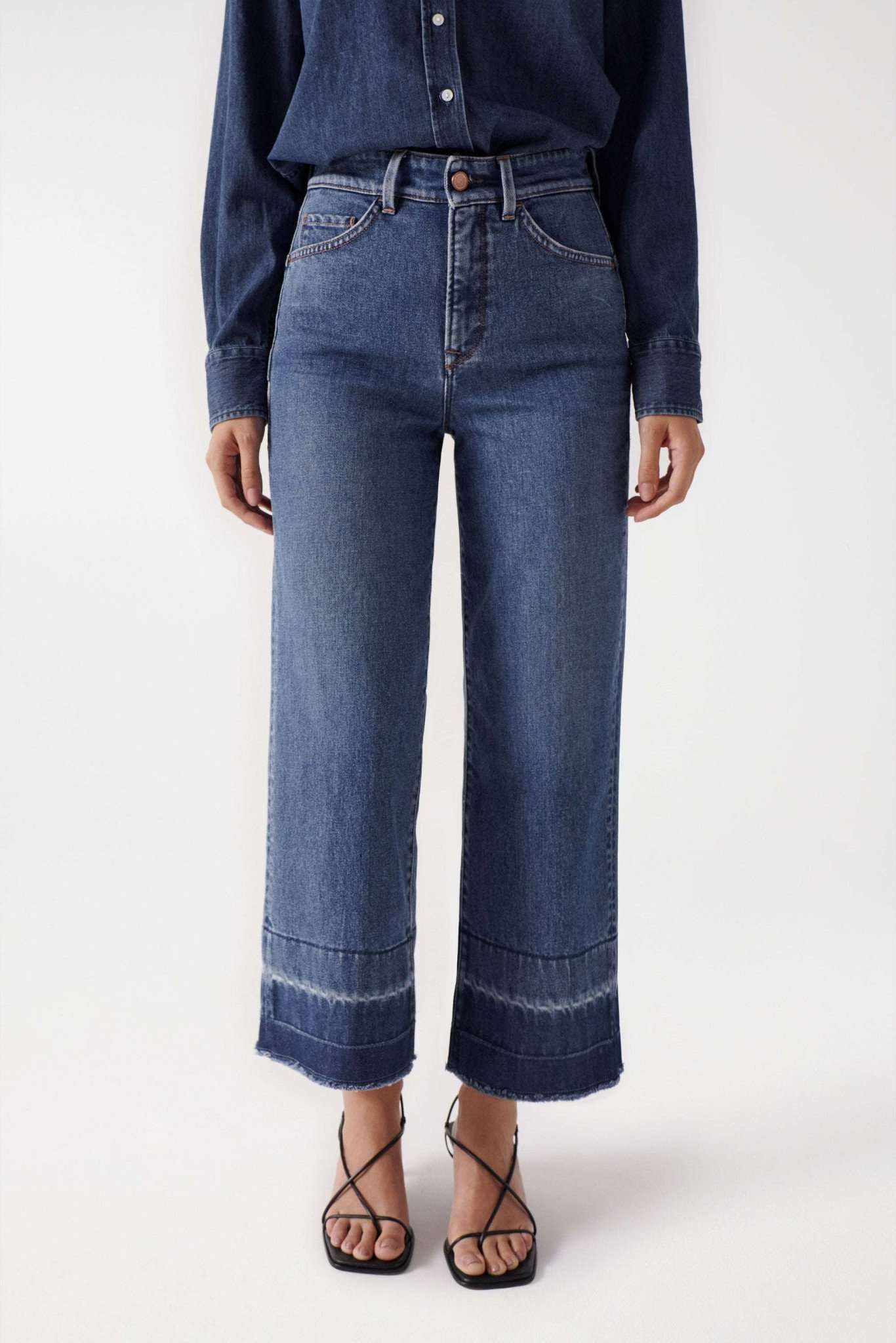 Salsa Straight-Jeans »Jeans Straight Leg Glamour Cropped« Salsa Straight-Jeans »Jeans Straight Leg Glamour Cropped« von Salsa