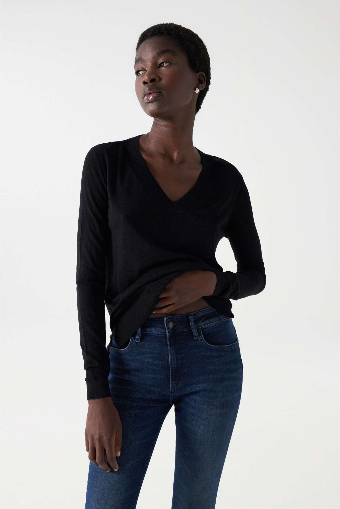 Salsa Strickpullover »Salsa Jeans Pullover Fine Knit V-Neck Sweater« Salsa Strickpullover »Salsa Jeans Pullover Fine Knit V-Neck Sweater« von Salsa