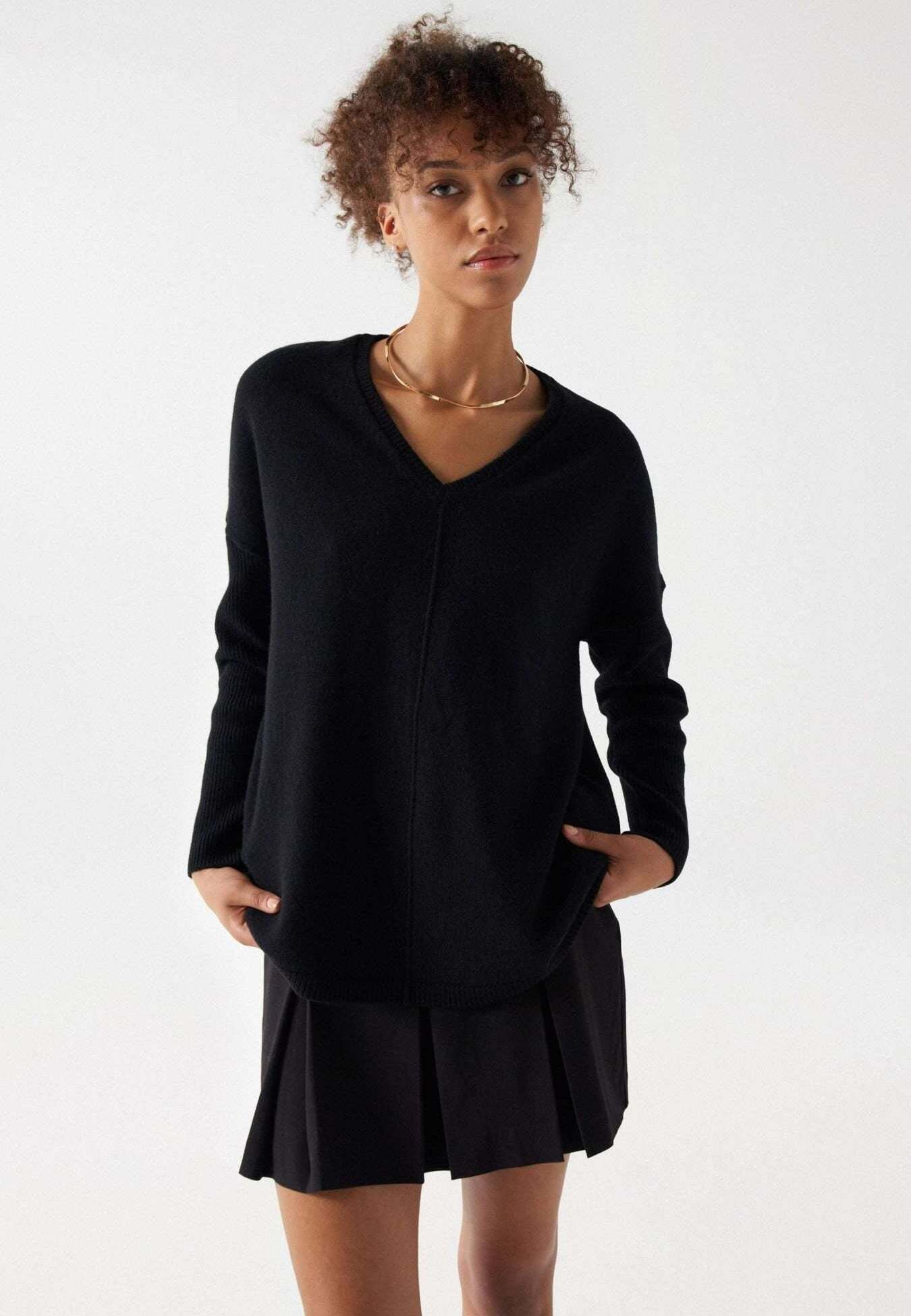 Salsa Strickpullover »Pullover V Neck Ribbed Knit Sweater« Salsa Strickpullover »Pullover V Neck Ribbed Knit Sweater« von Salsa