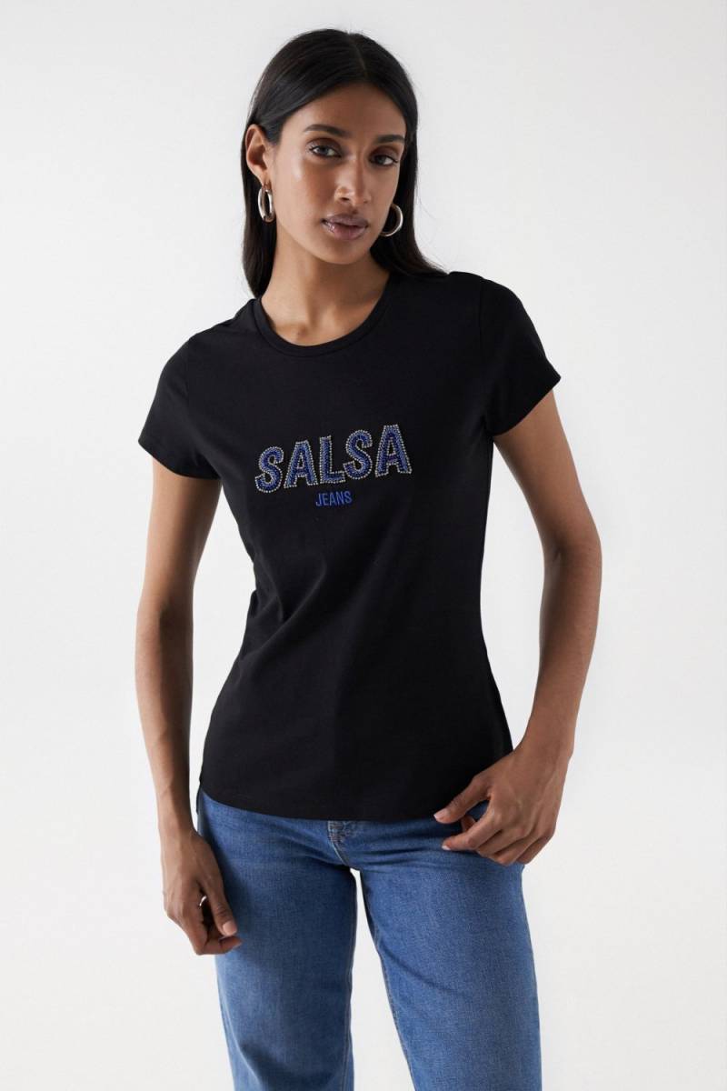 Salsa T-Shirt »Salsa Jeans T-Shirt T-Shirt Institutional Beaded« von Salsa