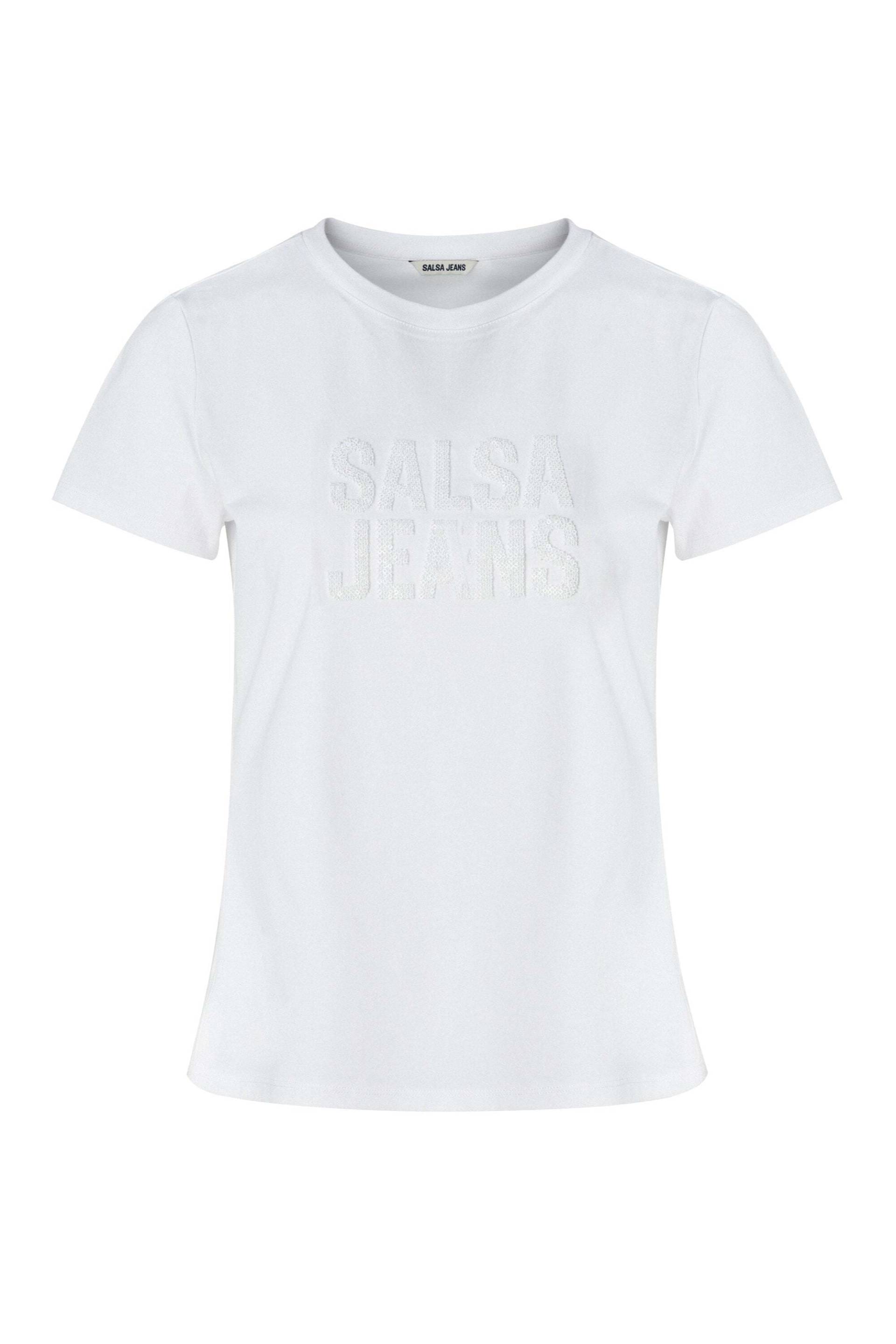 Salsa T-Shirt »Salsa Jeans T-Shirts Embroidered Logo T-Shirt« von Salsa