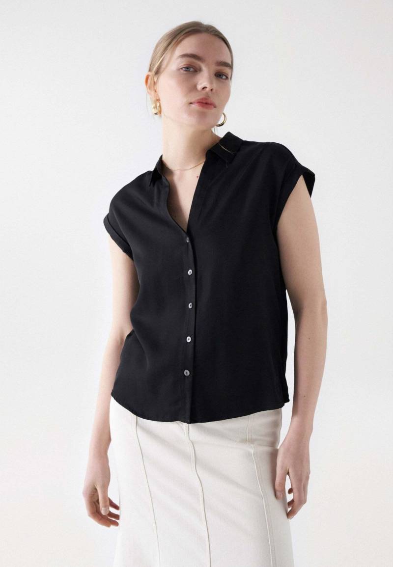 Tops Basic Sleeveless Shirt Damen Schwarz M von Salsa