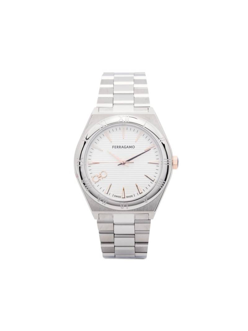 Ferragamo Vega Upper East 40mm - White von Ferragamo