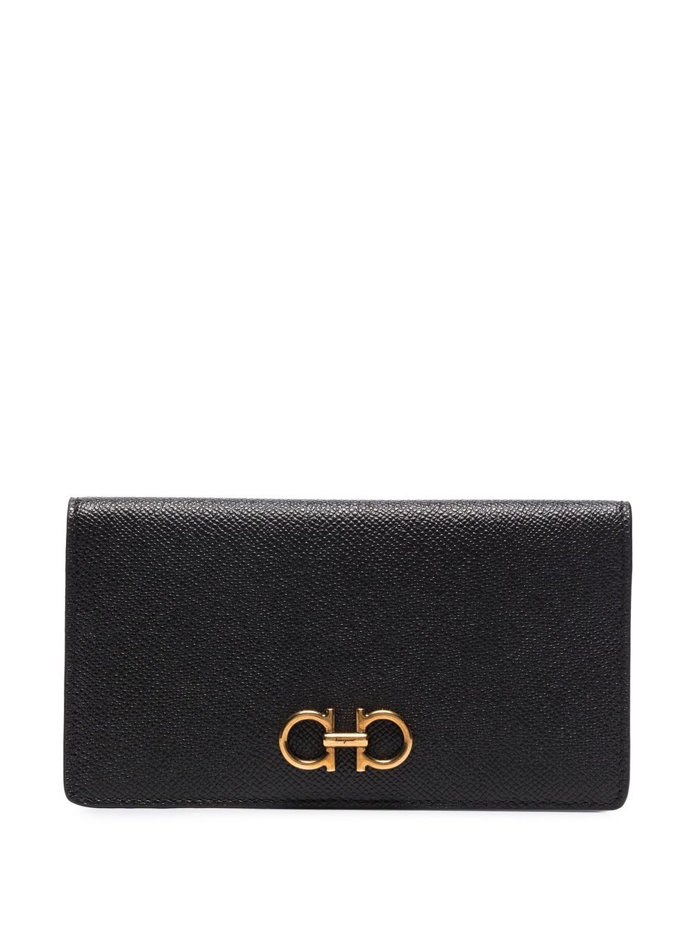 Ferragamo Gancini continental wallet - Black von Ferragamo