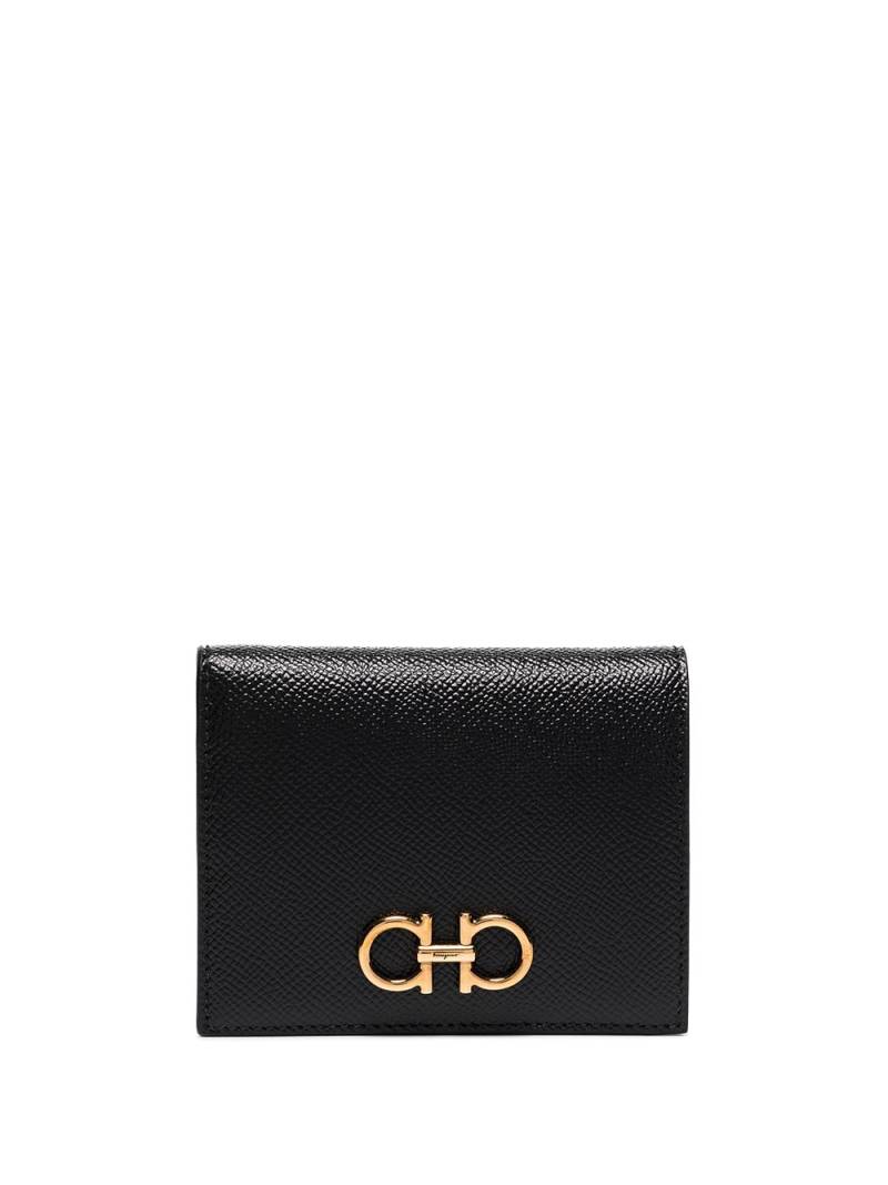 Ferragamo Gancini folding wallet - Black von Ferragamo