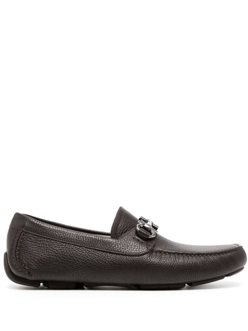 Ferragamo Gancini horse-bit driver loafers - Brown von Ferragamo