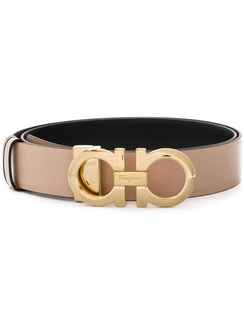 Ferragamo Gancini reversible belt - Neutrals von Ferragamo