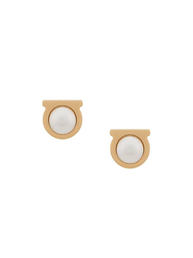 Ferragamo Gancini stud earrings - Gold von Ferragamo