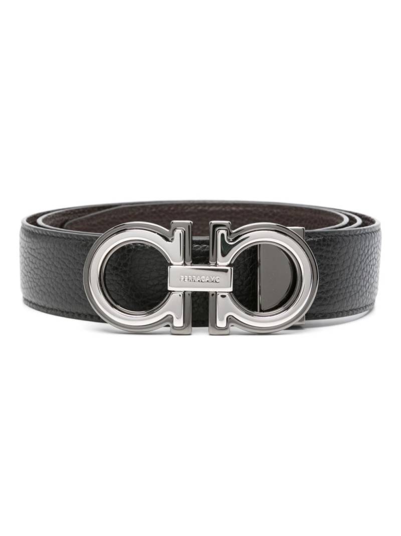 Ferragamo reversible Gancio buckle belt - Black von Ferragamo