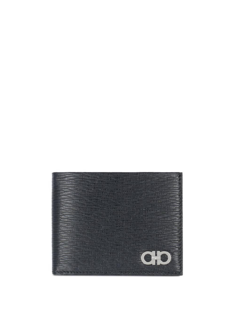 Ferragamo double Gancini bi-fold wallet - Black von Ferragamo