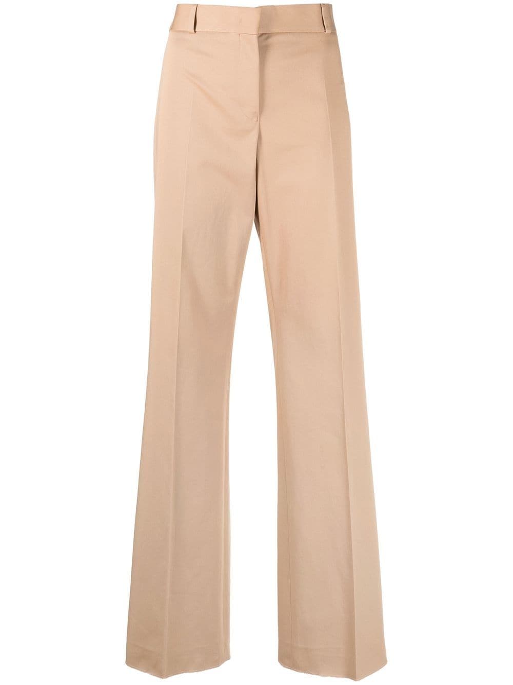 Ferragamo high-waisted straight-leg trousers - Neutrals von Ferragamo