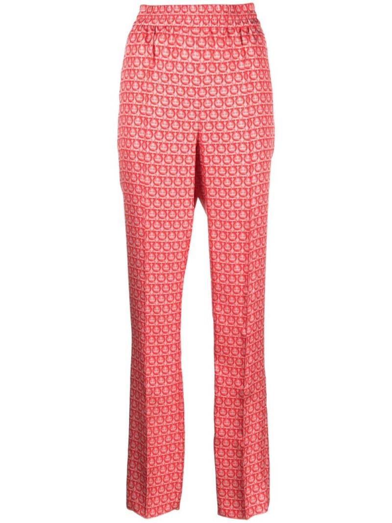 Ferragamo high-waisted trousers - Red von Ferragamo