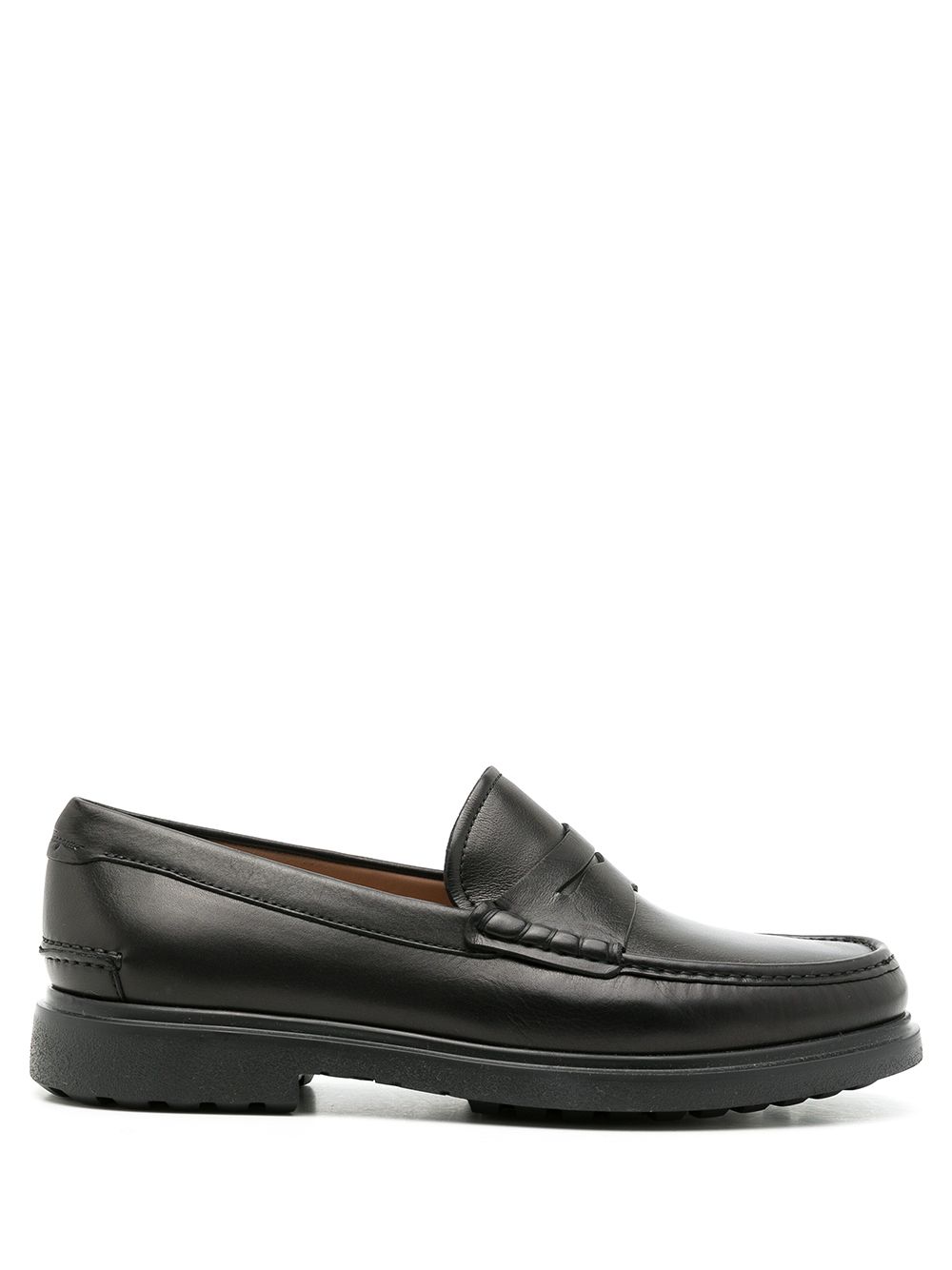 Ferragamo leather penny loafers - Black von Ferragamo