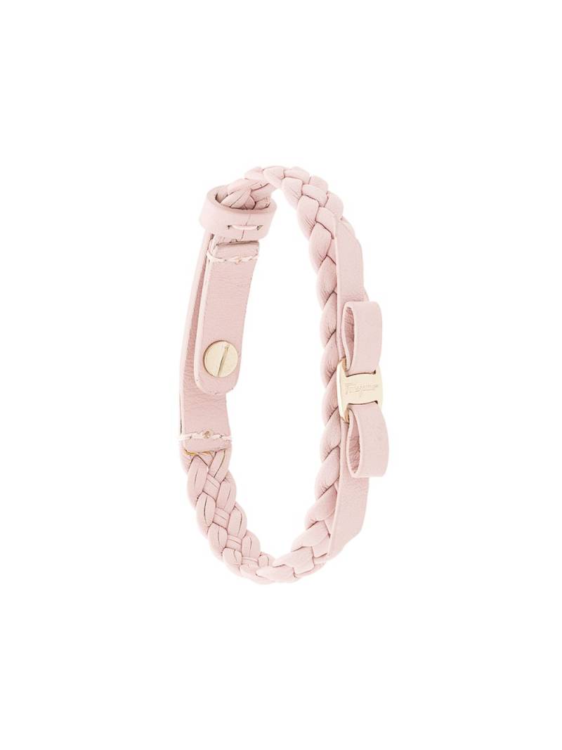 Ferragamo woven Vara bracelet - Pink von Ferragamo