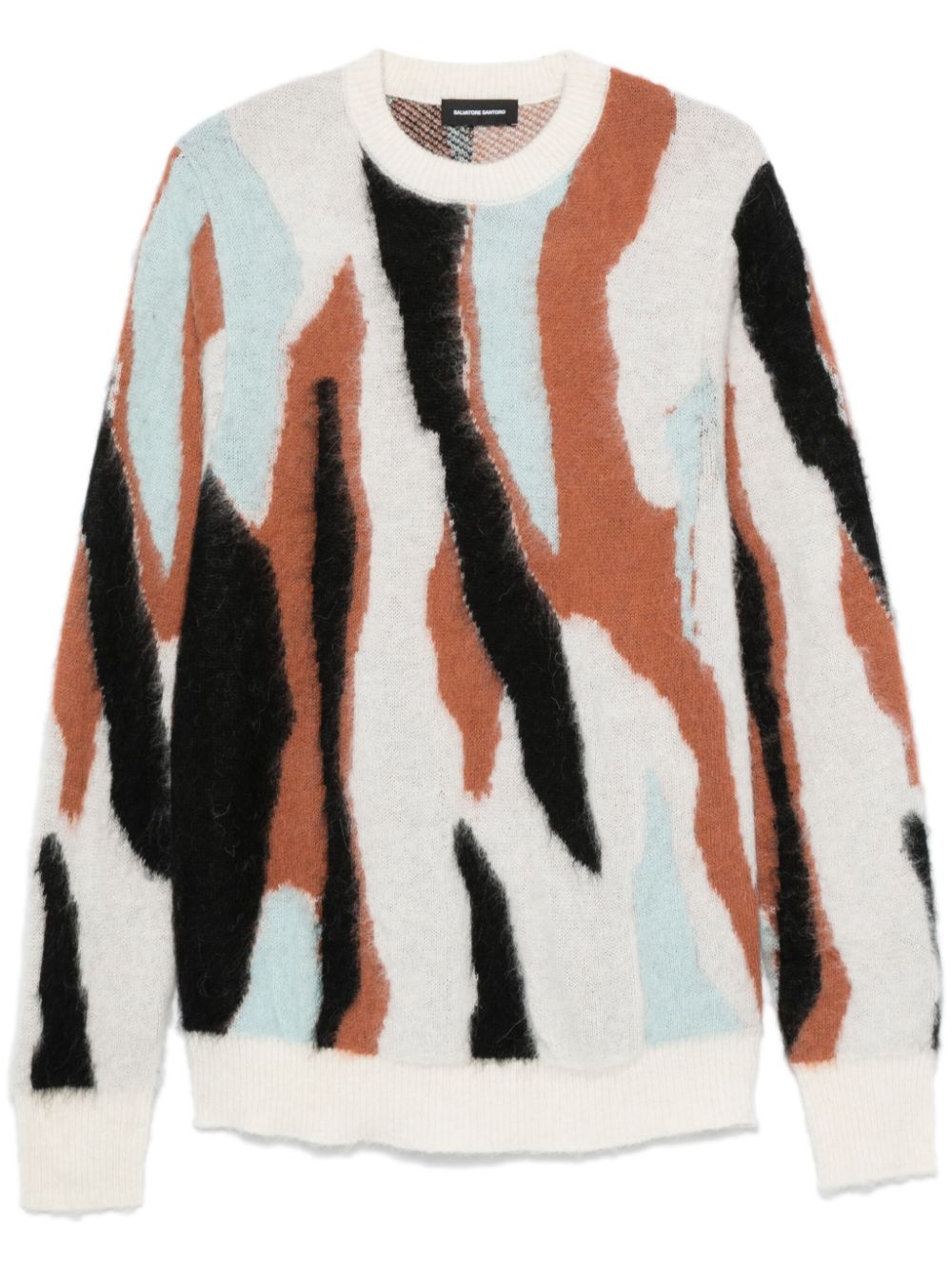 Salvatore Santoro abstract-intarsia sweater - White von Salvatore Santoro