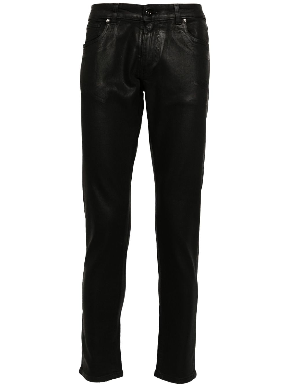 Salvatore Santoro coated jeans - Black von Salvatore Santoro