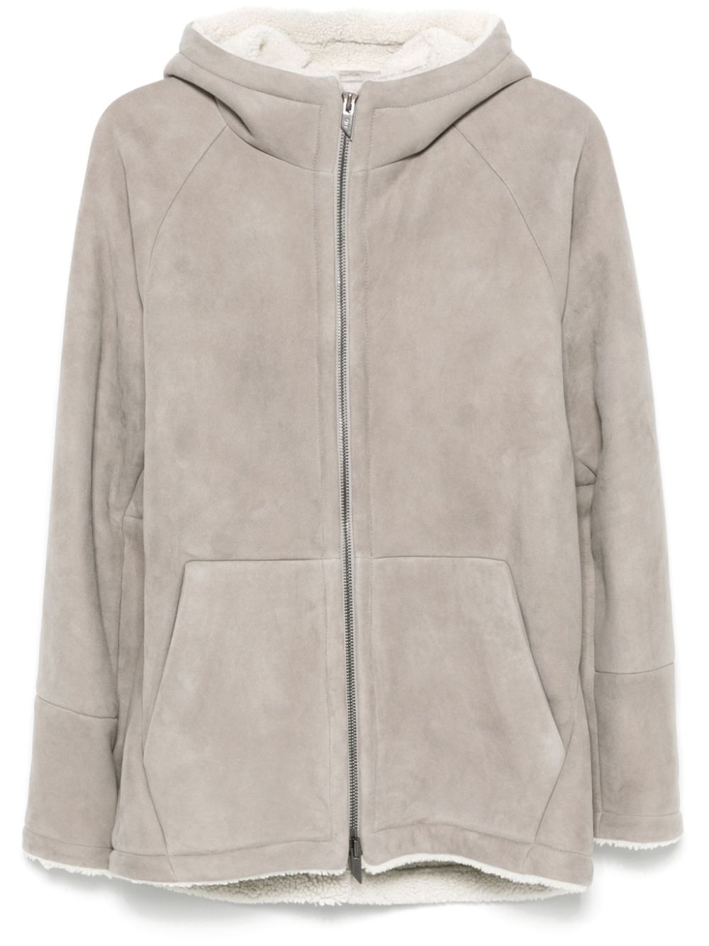 Salvatore Santoro hooded leather jacket - Grey von Salvatore Santoro