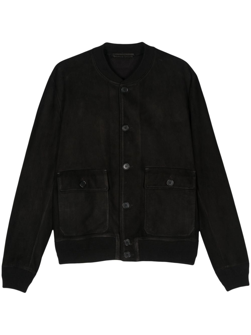 Salvatore Santoro leather bomber jacket - Black von Salvatore Santoro