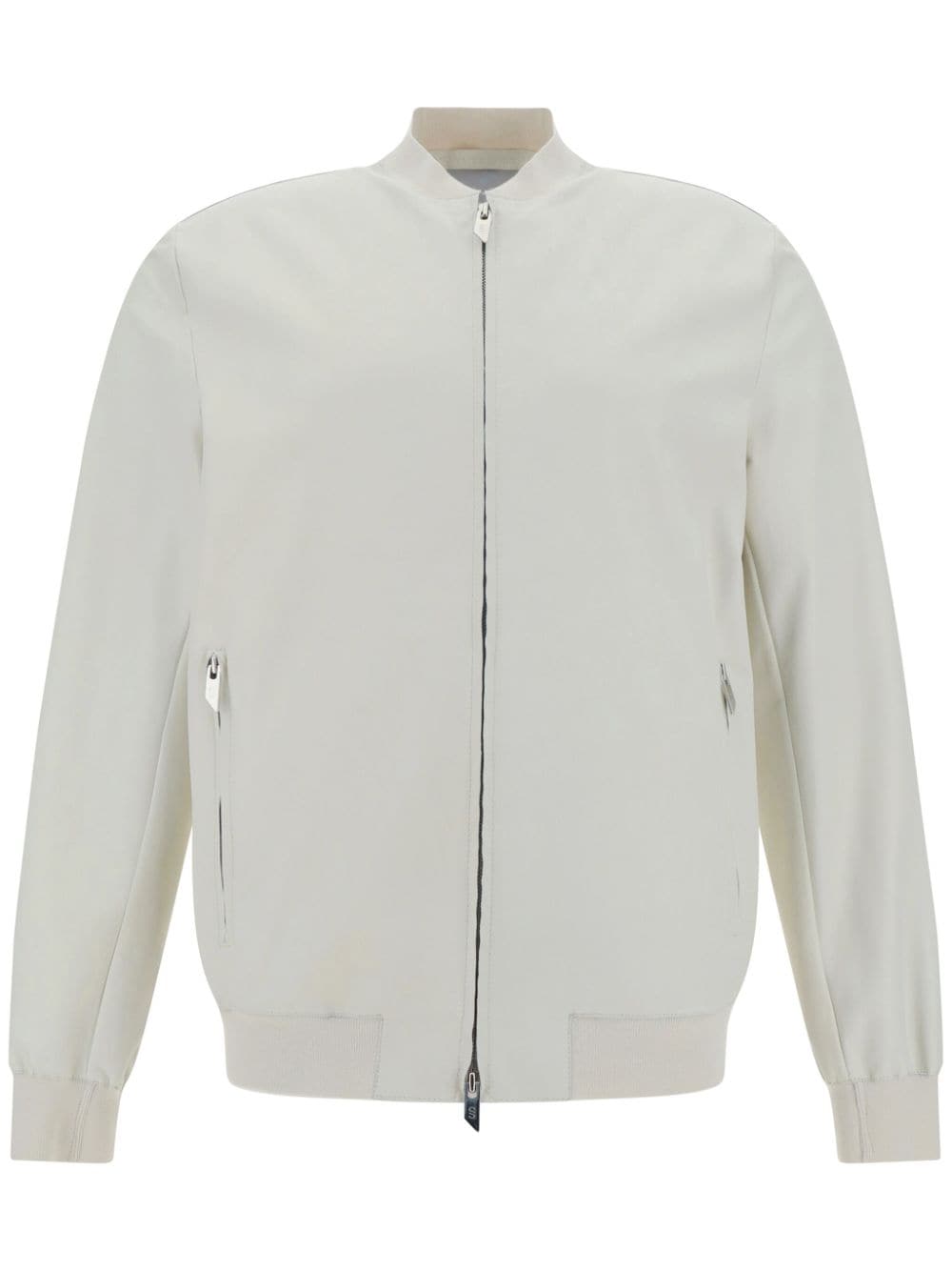 Salvatore Santoro leather bomber jacket - White von Salvatore Santoro