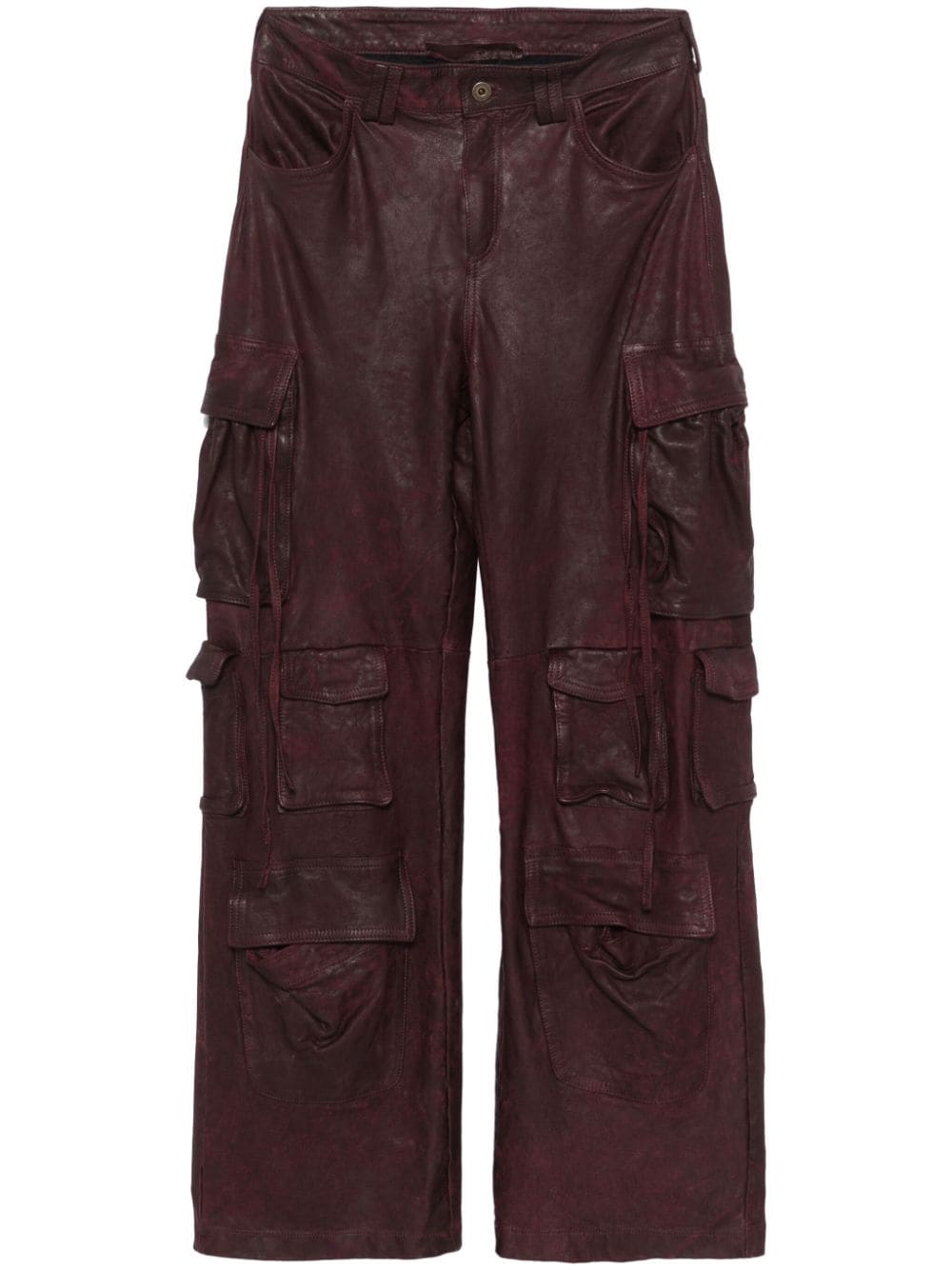 Salvatore Santoro leather cargo pants - Red von Salvatore Santoro