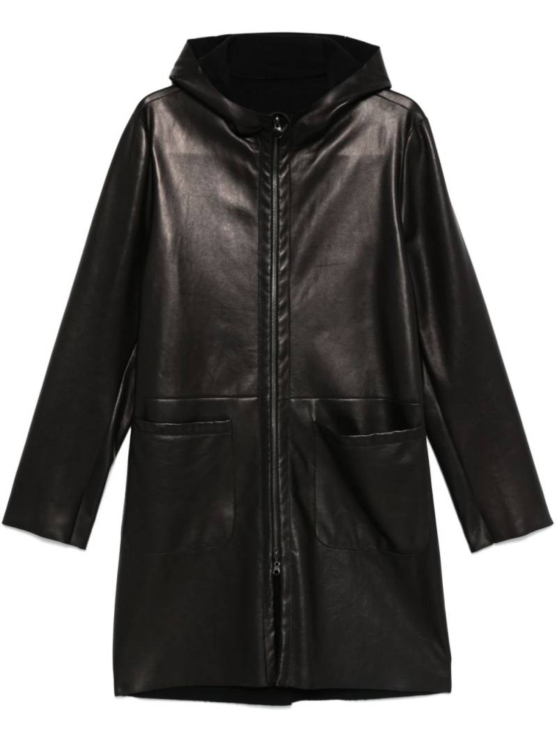 Salvatore Santoro leather coat - Black von Salvatore Santoro