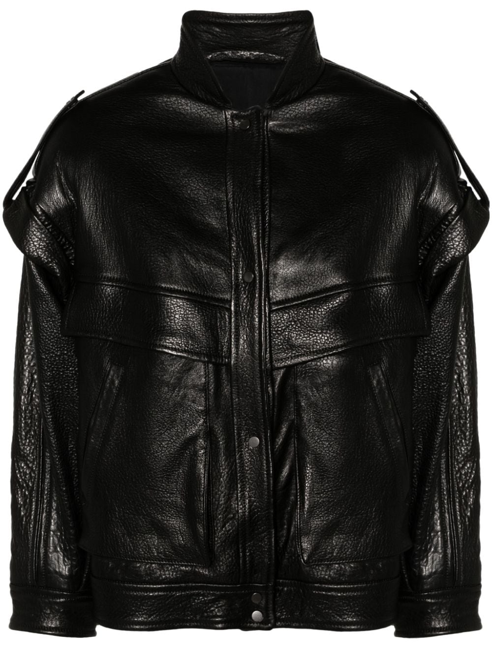 Salvatore Santoro leather jacket - Black von Salvatore Santoro