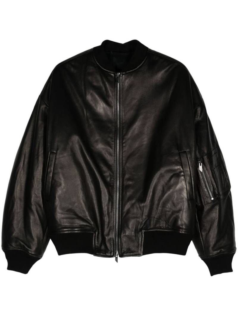 Salvatore Santoro leather jacket - Black von Salvatore Santoro